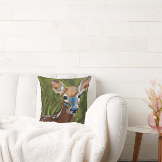 Coussin Fawn Painting - Gift For Animal Lover