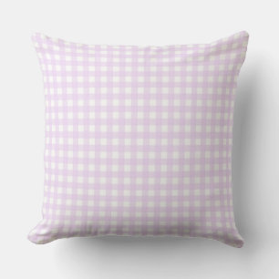 Coussin Faye et Lauren En vichy rose pâle