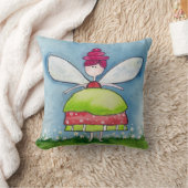 Coussin Fée aquarelle fantaisiste (Couverture)