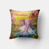 Coussin Fée Dans Une Forêt Magique (Verso)