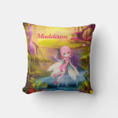 Coussin Fée Dans Une Forêt Magique (Recto)