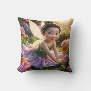 Coussin Fée de jardin enchantée