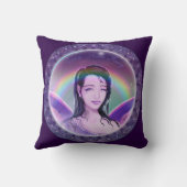 Coussin Fée de la Pluie Violette (Verso)