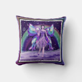 Coussin Fée de la Pluie Violette (Recto)