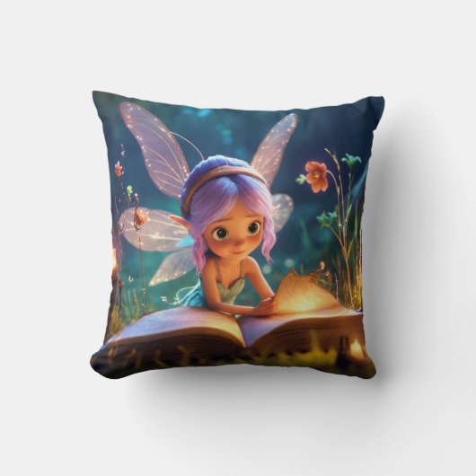 Coussin Fée Enchantée Étudiant des Sortilèges Décoratifs (Recto)