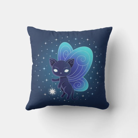 Coussin Fée étoile de nuit Pixie Chat (Verso)