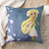 Coussin Fée Floral Nom personnalisé Jeu d'oreiller (Couverture)