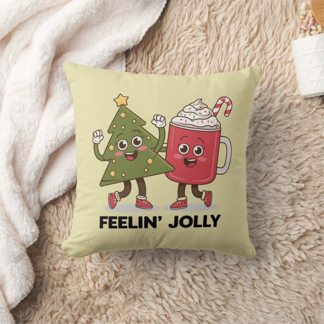 Coussin Feelin Jolly Noël Arbre café Lover hiver (Couverture)
