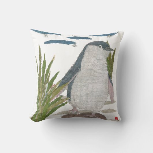 Coussin féerique mignon de marine de pingouin (Recto)
