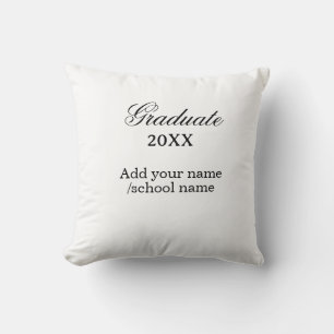 Coussin Félicitations de remise de diplômes simples minima