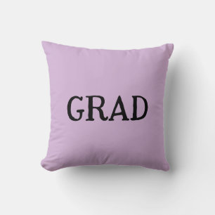 Coussin Félicitations diplômé nom violet pastel 20XX n