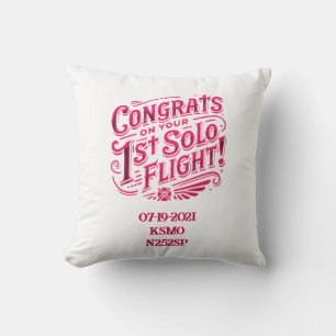 Coussin Félicitations pour votre 1er vol solo