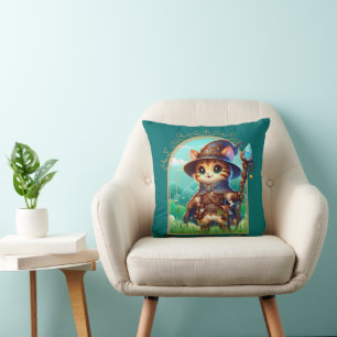 Coussin Feline Imaginaire Adventure