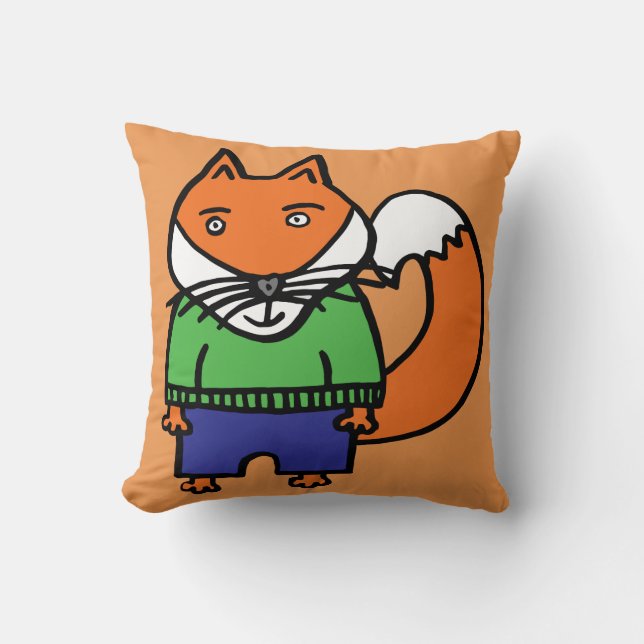 Coussin Felix le renard (Recto)