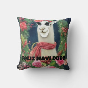Coussin Feliz Navi Dude, Funny Llama