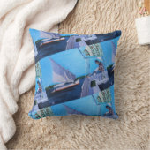Coussin Feluccas sur le Nil Peinture d'Alfred Fox (Couverture)