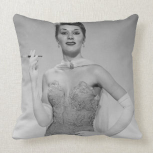 Coussin Femme dans la robe
