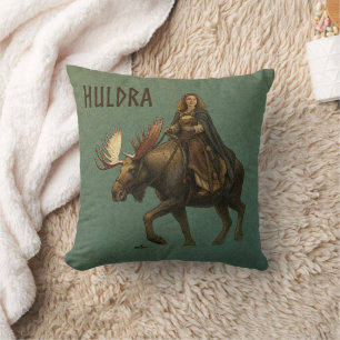 Coussin Femme de la forêt Huldra nordique
