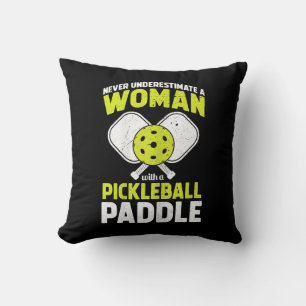 Coussin Femme de Pickleball Cadeau drôle de joueuse de Pic