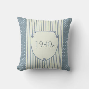 Coussin Femme de temps de guerre rétro vintage des années 