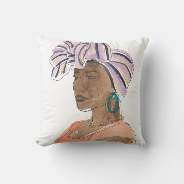 Coussin Femme forte et belle (Recto)