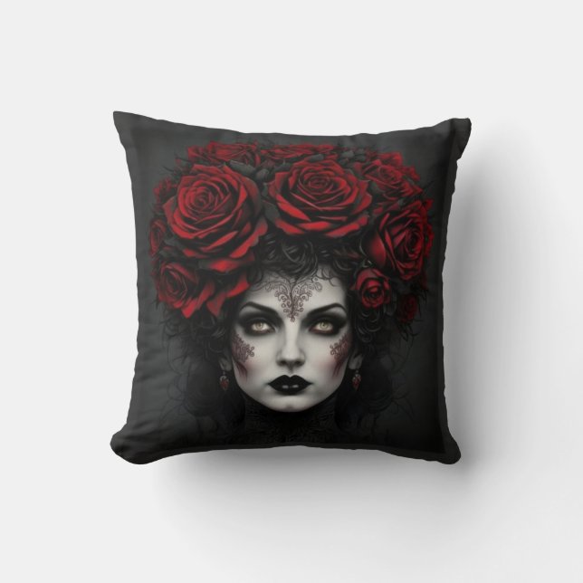 Coussin Femme gothique (Recto)