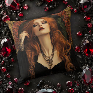 Coussin Femme gothique Art nouveau