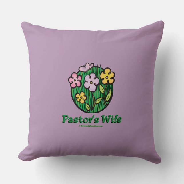 Coussin Femme pastorale - Fleurs (Recto)