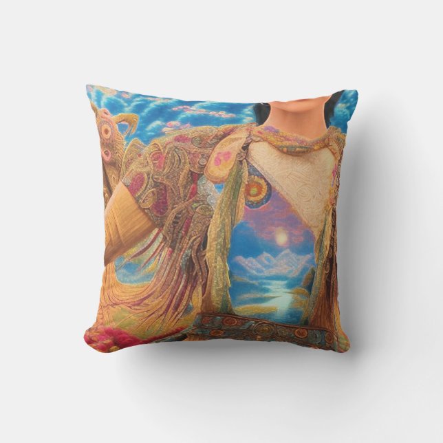 Coussin Femme Shaman (Recto)