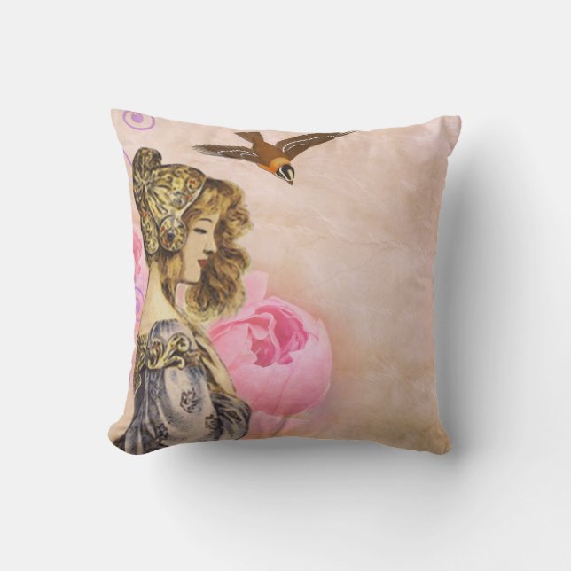 Coussin femme vintage (Recto)