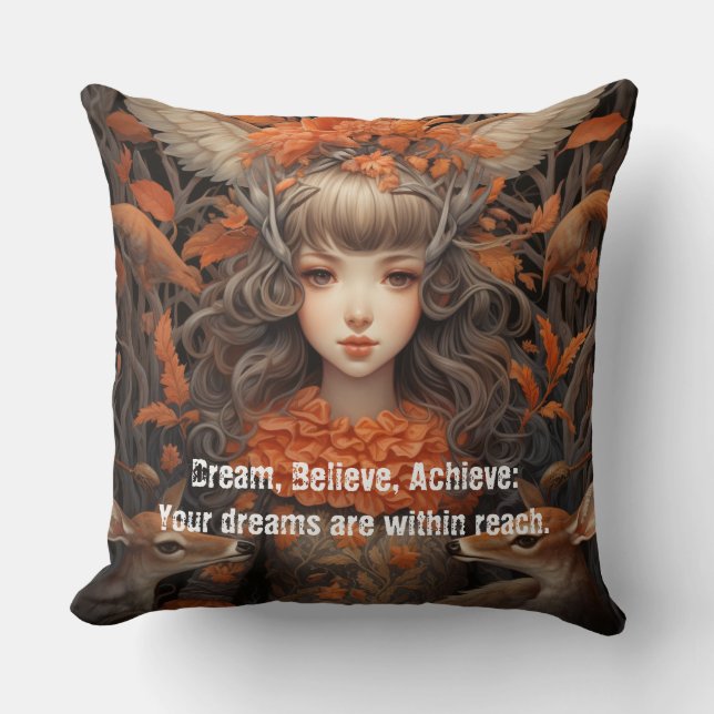 Coussin Femmes des bois : Rêve Réaliser (Recto)
