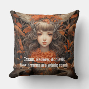 Coussin Femmes des bois : rêve Réussir