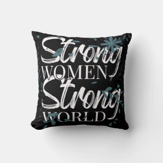 Coussin Femmes fortes, monde inspirant