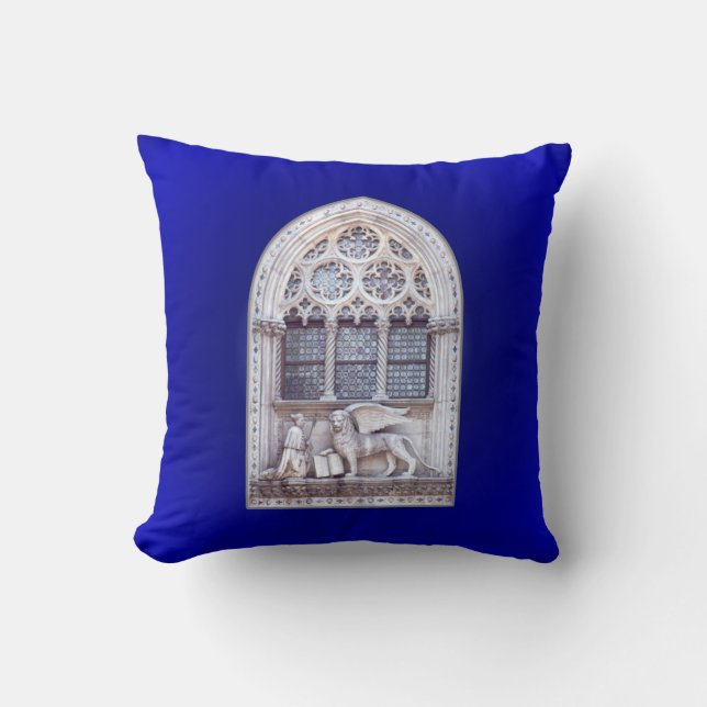 Coussin Fenêtre de lion aile San Marco (Recto)