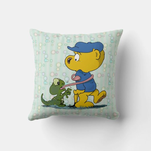 Coussin Ferald et le bébé Lizard Thaillow (Verso)