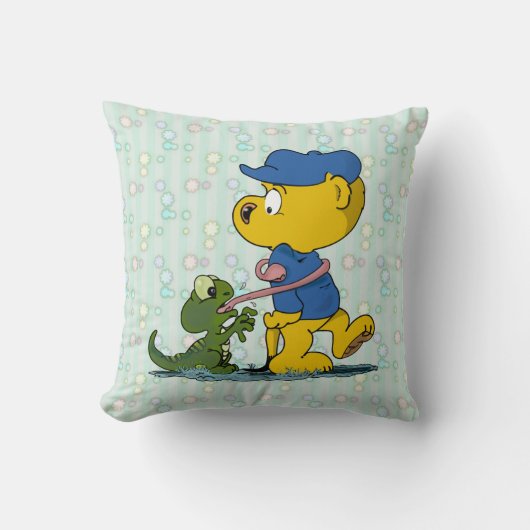 Coussin Ferald et le bébé Lizard Thaillow (Recto)