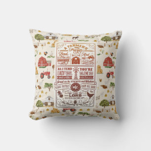 Coussin Ferme de prières fermières