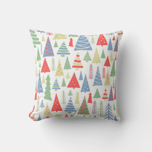 Coussin Ferme des arbres de Noël moderne