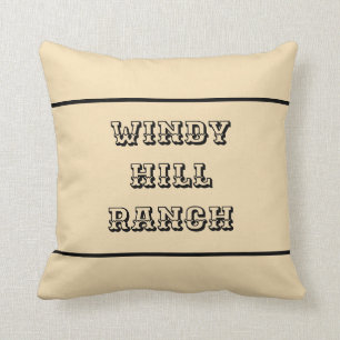 Coussin Ferme et ranch personnalisées rustiques