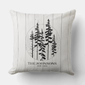 Coussin Ferme Moderne Rustique en Pin (Recto)