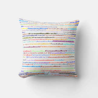 Coussin Fernandina Beach Texte Design II Jouer l'oreiller