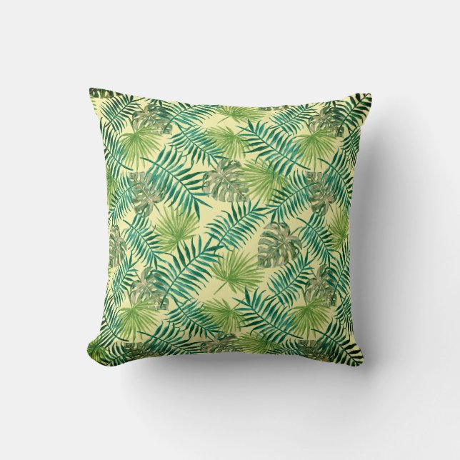 Coussin Ferns & Palms - 2 looks en 1 (Recto)