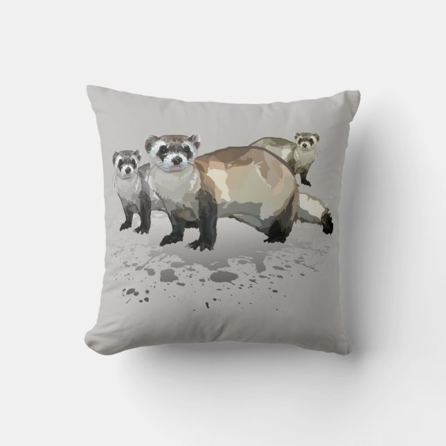 Coussin Ferrets (Recto)
