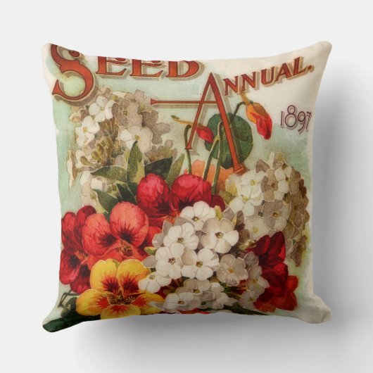 Coussin Ferry DM annuel des semences de fleurs (Verso)