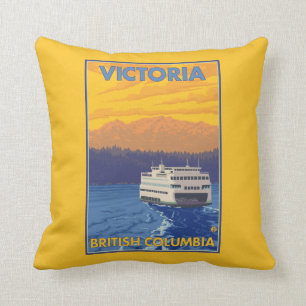 Coussin Ferry et montagnes - Victoria, AVANT JÉSUS CHRIST