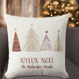 Coussin Festif Joyeux Noel Noël Maison de famille de vacan
