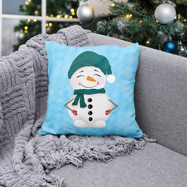 Coussin Festif Snowmen Noël (Créateur téléchargé)