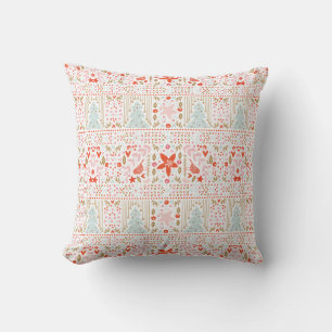 Coussin Festin Pastel Joyeux Noël