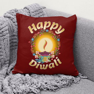 Coussin Festival des lumières de Diwali Hindu Sikh Jain