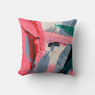 Coussin Festival du printemps. Peinture à texture multicol